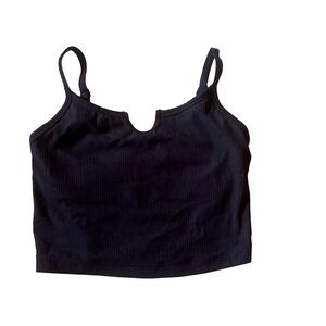 Vitality Women’s Cloud II™ Rib Notch Tank Adjustable Straps Built In Bra Black M